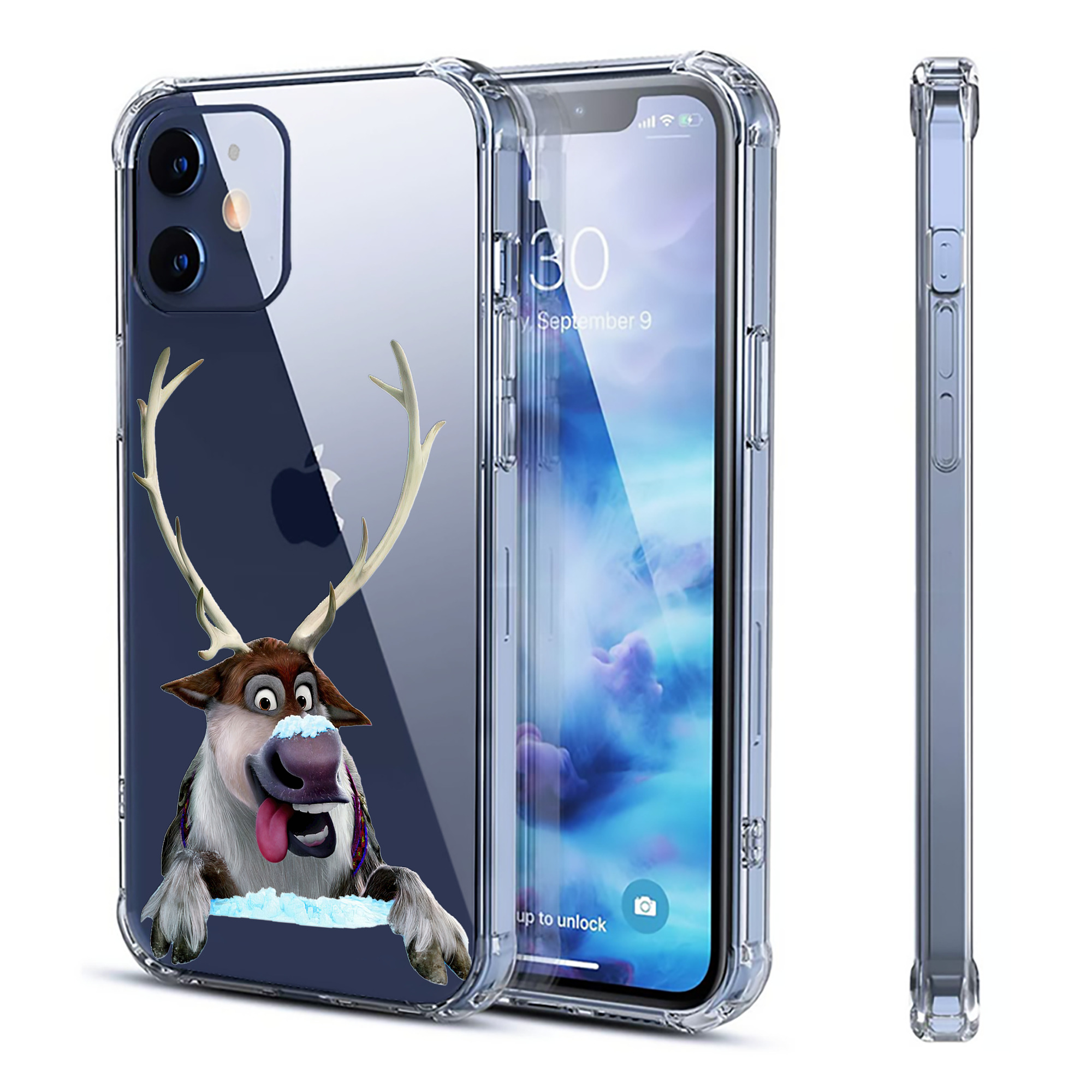（画像用） アナと雪の女王 アンナ エルサ Frozen Anna Elsa 【iPhone 12シリーズ対応】透明スマホケース（クリアソフトケース）